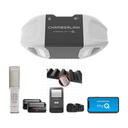 Quiet Wi-Fi Garage Door Opener With Wireless Keypad