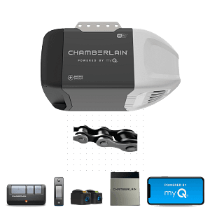 Chain Drive Wi-Fi Battery Backup Garage Door Opener