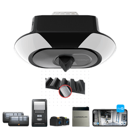 Secure View™ Camera LED Ultra-Quiet Battery Backup Garage Door Opener